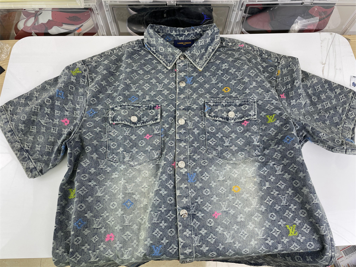 LV Blue Jean Summer Short Shirt vs Pants Suit (S- 3XL)