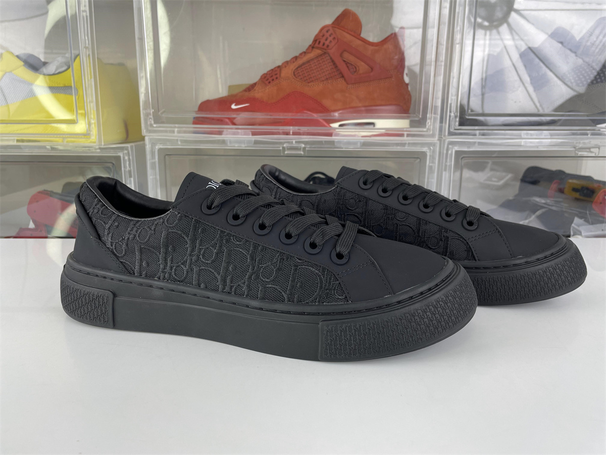 DIOR B33 Black Stichwork skate shoes
