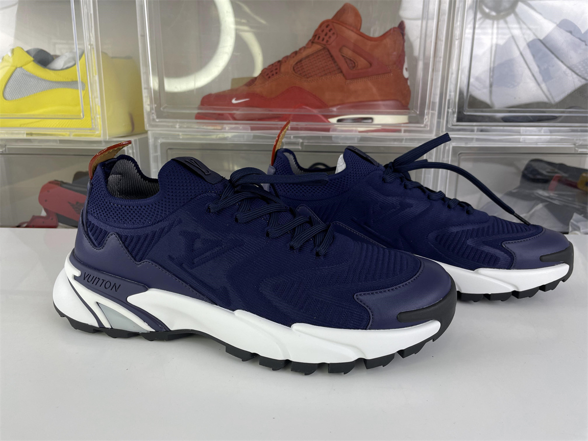 LV Blue Discovery Flyknit Sneaker