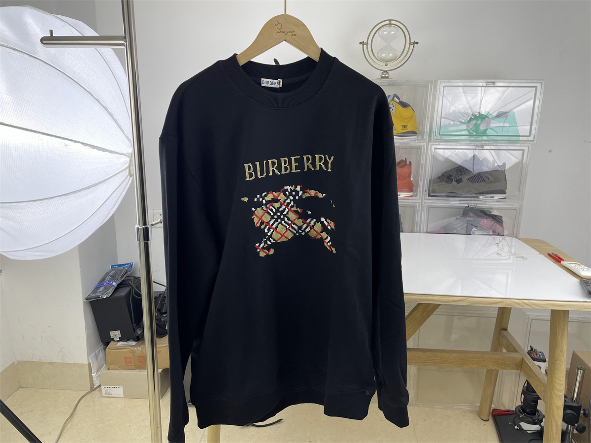 BURBERRY Black Autumn Winter Hoodie