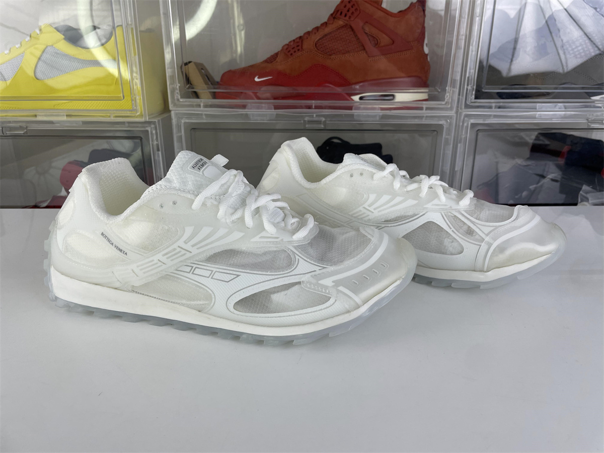 BOTTEGA VENETA ORBIT SNEAKER Fabric Transparent Pure White