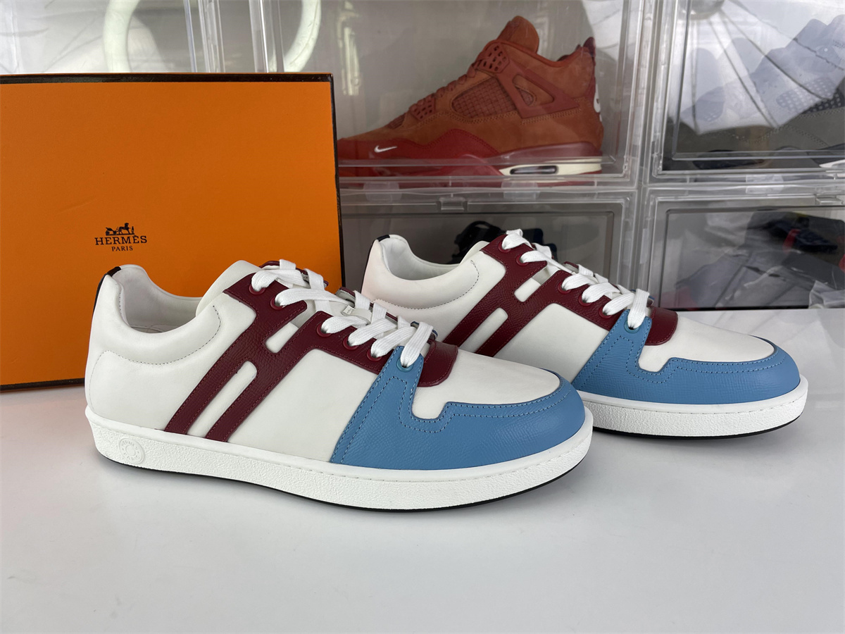 H brand Single Chypre White Blue Color shoes