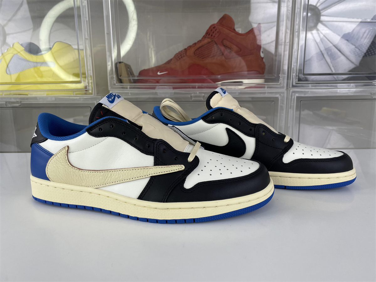 GOAT Travis Scott x Fragment x Air Jordan 1 Low OG Blue