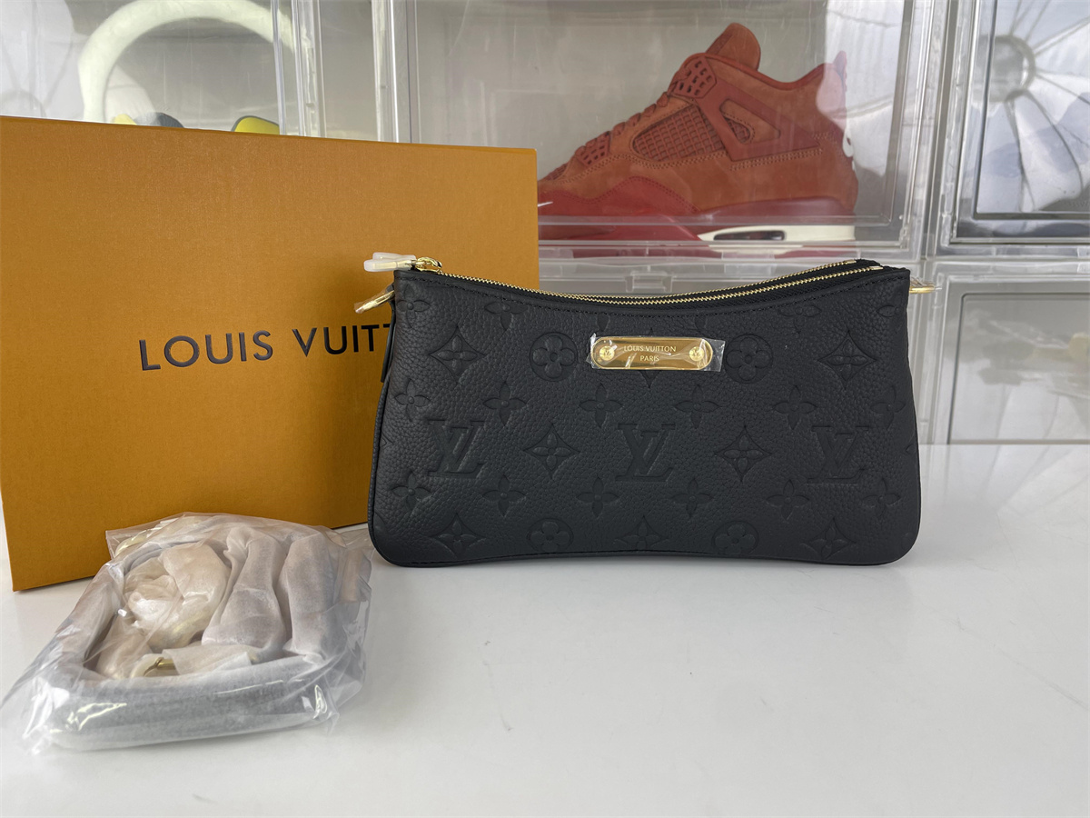 LV Louis Vuitton Liv Chette Black ladies bag, (24.5 x 13.5 x 6.5 cm)