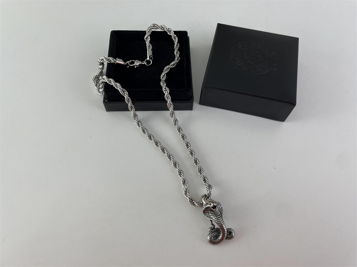 Chrome Heart Cobra Necklace Chain, 60cm